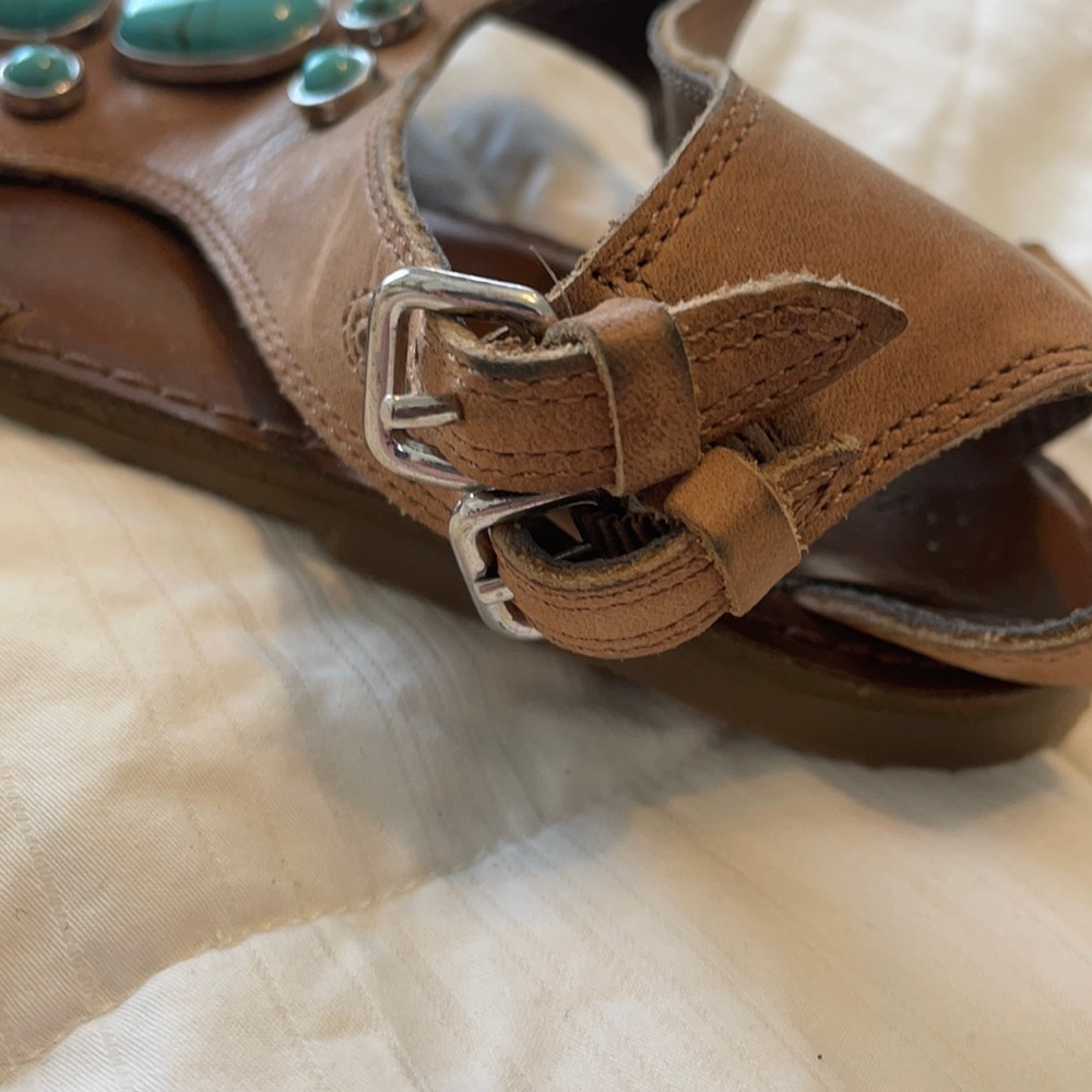 American Eagle Leather sandals sz 10 - Picture 3 of 5
